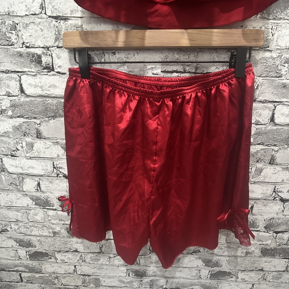 EUC Women's Scarlet Lace Chemise Pajama Set Size XXL - Picture 11 of 16